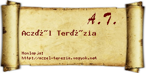 Aczél Terézia névjegykártya